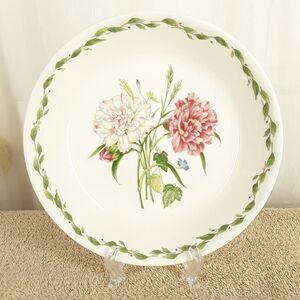 Used, 1 Pasta Bowl 8 1/2", Noritake Gourmet Garden, Pink White Carnation 7940/9